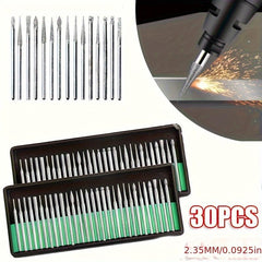 30pcs Diamond Grinding Needle Point Engraving Carving Deburring Polishing