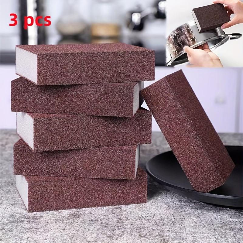 3pcs Sandpaper Sponge Set for Dry Wall Wood Metal Cleaning