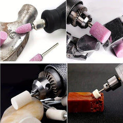 100pcs Buffing Wheel Wool Felt Mandrel Mounted Grinding Bits for Rotary Tool