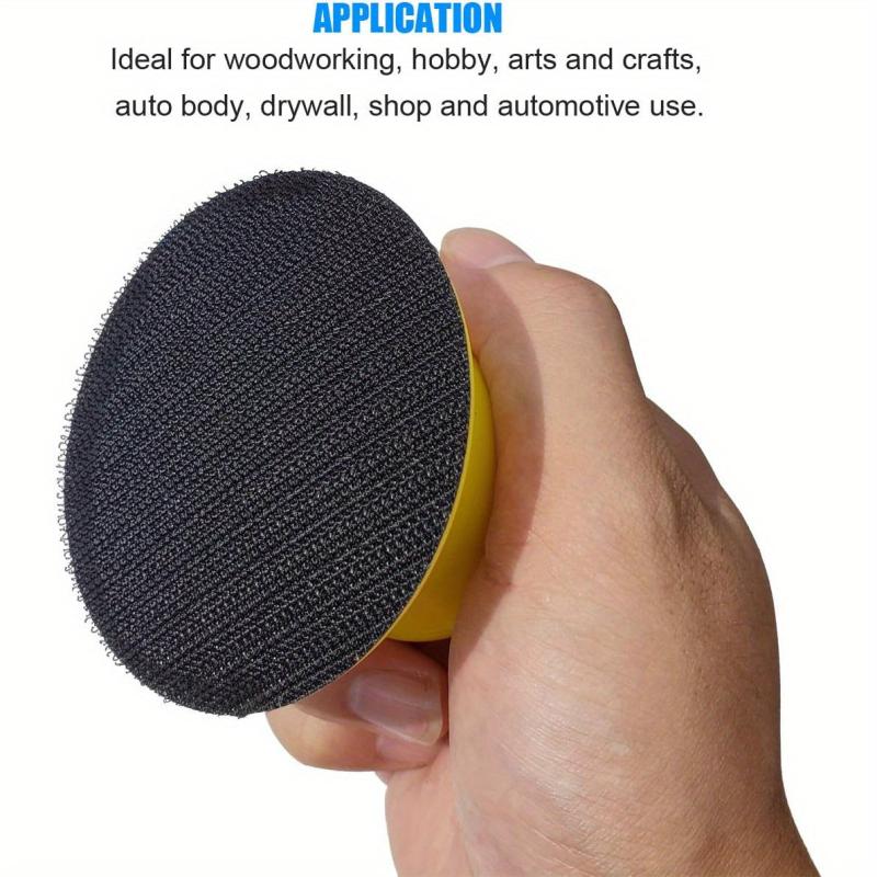 2pcs Round Sanding Blocks Pads 7.62 cm Hook and Loop Discs
