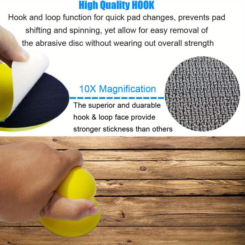 2pcs Round Sanding Blocks Pads 7.62 cm Hook and Loop Discs