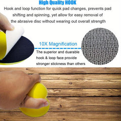 2pcs Round Sanding Blocks Pads 7.62 cm Hook and Loop Discs