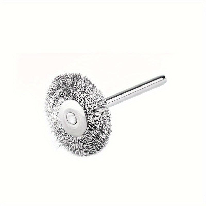 10pcs T Type 3 22mm Copper Wire Brush Mini Brush Steel Wire Brush