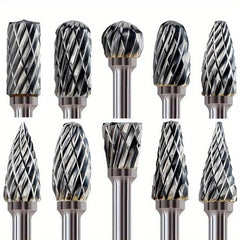 10pcs Tungsten Carbide Grinding Bits Set for Rotary Tools