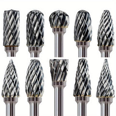 10pcs Tungsten Carbide Grinding Bits Set for Rotary Tools