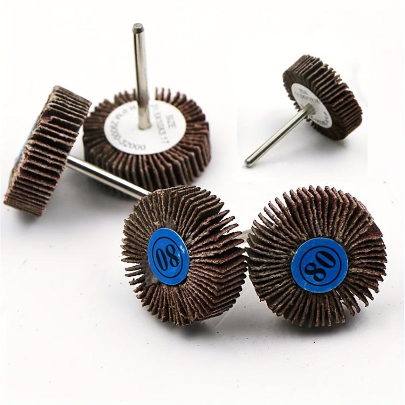 5pcs Handle Polishing Grinding Head Wheel Metal Wood Plastic Tool