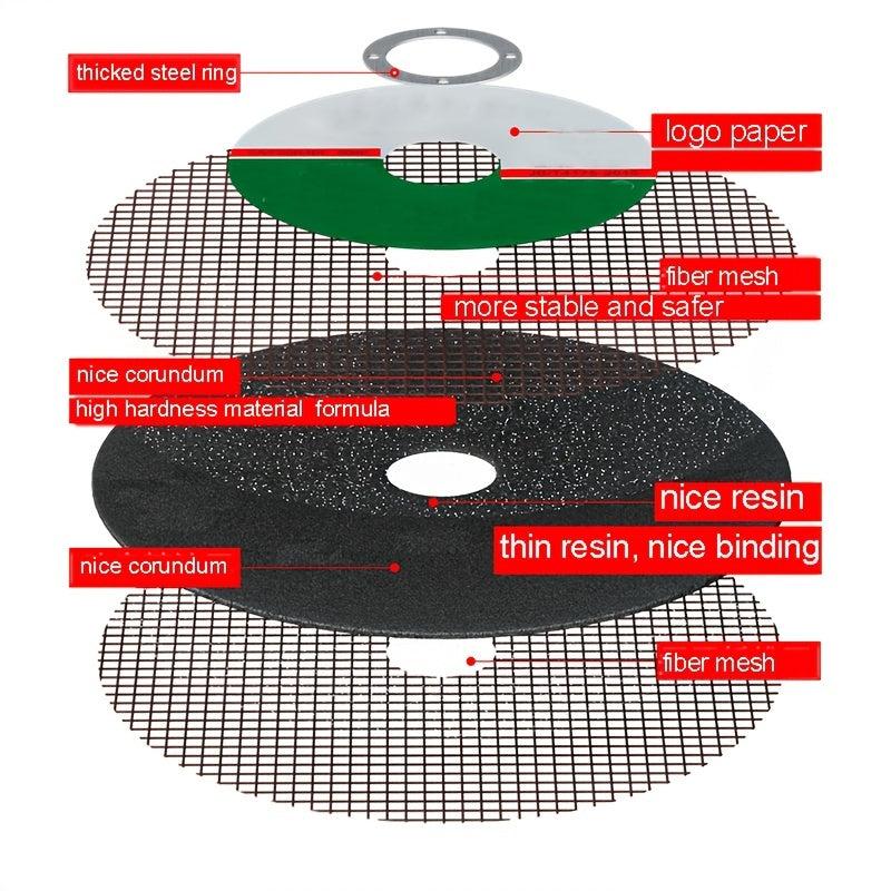 25pcs 107mm Cutting Disc Wheels for Stainless Steel and Metal Cut