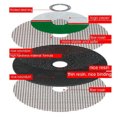 25pcs 107mm Cutting Disc Wheels for Stainless Steel and Metal Cut