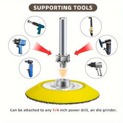 123pcs 3in Sanding Disc Kit 1/4in Shank Hook & Loop Sandpaper 60-10000 Grit