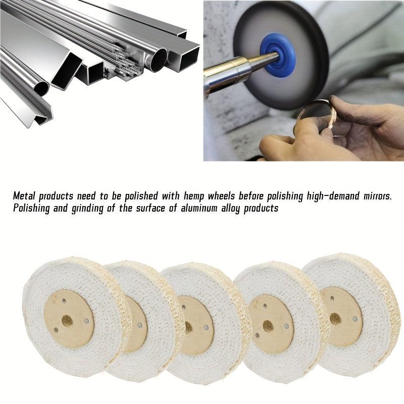 15 24 Cm Metal Surface Polishing Sisal Cloth Wheel