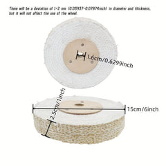15 24 Cm Metal Surface Polishing Sisal Cloth Wheel