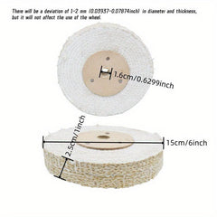 15 24 Cm Metal Surface Polishing Sisal Cloth Wheel