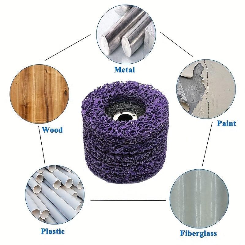 Purple Strip Discs Rust Remover Wheel - 10pcs