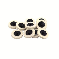 21pcs 5.08cm Wool Fabric Buffing Pads with Disc Pad Holder