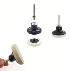 21pcs 5.08cm Wool Fabric Buffing Pads with Disc Pad Holder