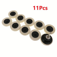 21pcs 5.08cm Wool Fabric Buffing Pads with Disc Pad Holder