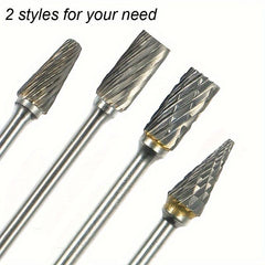 10pcs Carbide Burr Set 1/8 Shank Tungsten Steel for Wood Metal Car