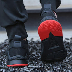 Steel Toe Boots Lightweight Safety Work Shoes Anti Slippery