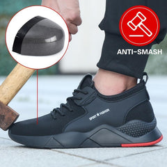 Steel Toe Boots Lightweight Safety Work Shoes Anti Slippery