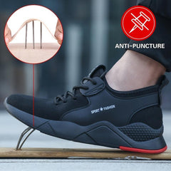 Steel Toe Boots Lightweight Safety Work Shoes Anti Slippery