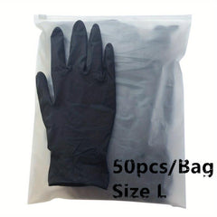 50pcs Nitrile Gloves Disposable Latex Gloves Water Proof Work Gloves