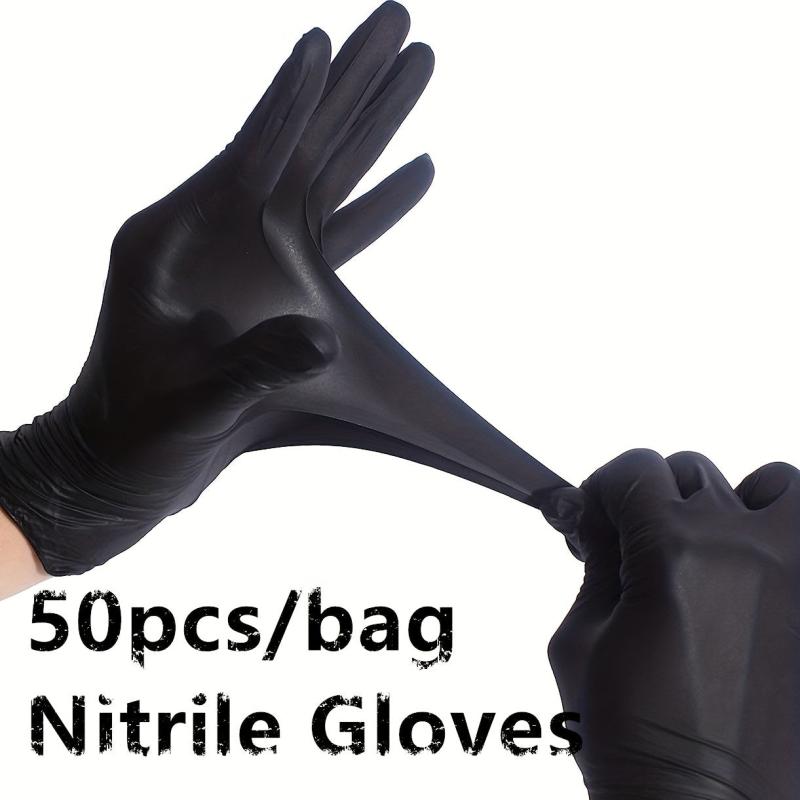 50pcs Nitrile Gloves Disposable Latex Gloves Water Proof Work Gloves