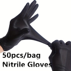 50pcs Nitrile Gloves Disposable Latex Gloves Water Proof Work Gloves
