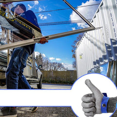 Metal Iron Cut Resistant Gloves A9 Stainless Steel Wire with Nylon Glove