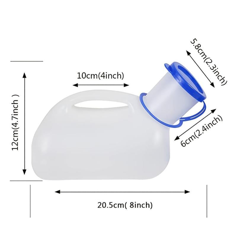 Unisex Portable Toilet Urinal for Men and Women with Lid and Funnel