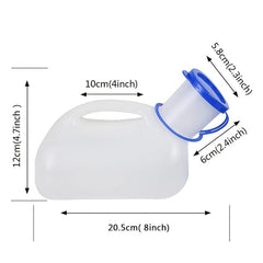 Unisex Portable Toilet Urinal for Men and Women with Lid and Funnel