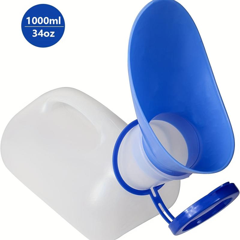 Unisex Portable Toilet Urinal for Men and Women with Lid and Funnel