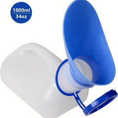 Unisex Portable Toilet Urinal for Men and Women with Lid and Funnel