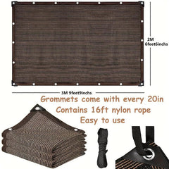 PMMJ 95 Garden Shade Net UV resistant Outdoor Sunshade Canopy