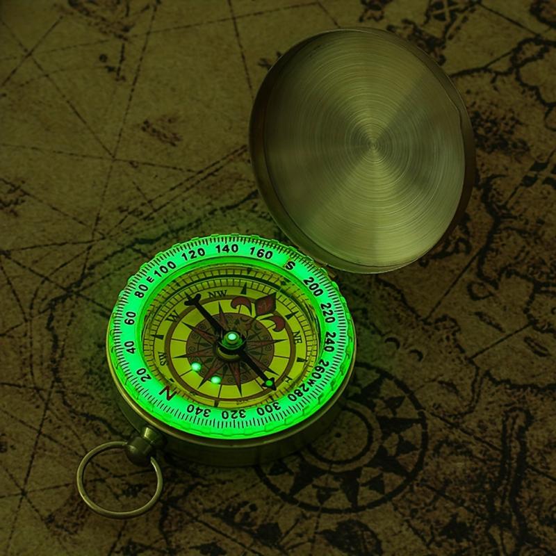 Waterproof Luminous Camping Hiking Compass - Outdoor Survival Tool