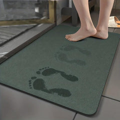 Quick Drying Bathroom Floor Mat Non Slip Hand Washable