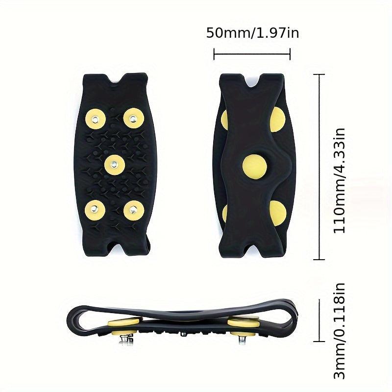 5-Claw Ice Grippers for Safe Winter Walking & Hiking