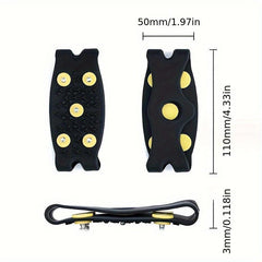 5-Claw Ice Grippers for Safe Winter Walking & Hiking