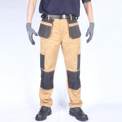 Polyester Cotton Men's Knee Bag Cargo Trousers Work Pants