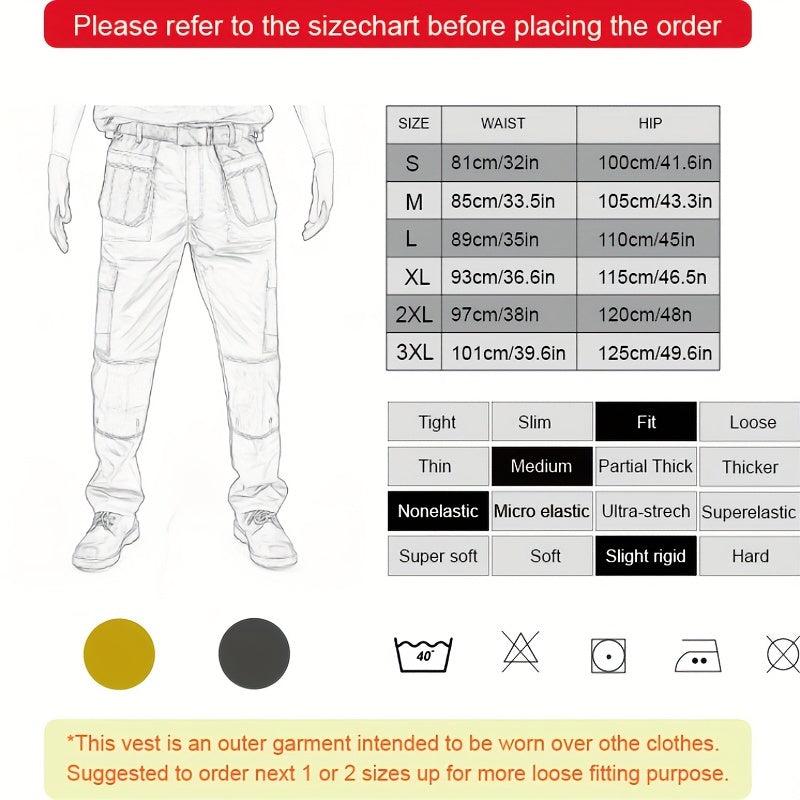 Polyester Cotton Men's Knee Bag Cargo Trousers Work Pants