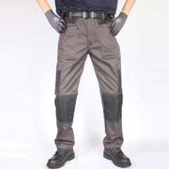 Polyester Cotton Men's Knee Bag Cargo Trousers Work Pants