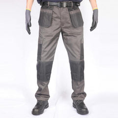 Polyester Cotton Men's Knee Bag Cargo Trousers Work Pants