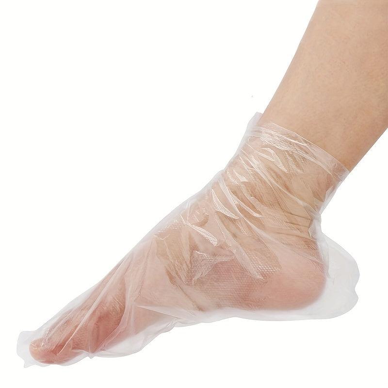 100 Pcs Foot Mask Pedicure Liners Hydrating Lotion Disposable Shoe Covers