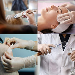 100 Disposable Clear Vinyl Gloves Powder-Free for Household Lab Work