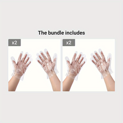 100 Disposable Clear Vinyl Gloves Powder-Free for Household Lab Work