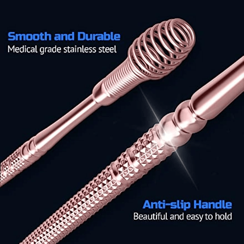 Professional Ear Cleaner Stainless Steel Spiral Ear Massage