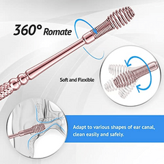 Professional Ear Cleaner Stainless Steel Spiral Ear Massage