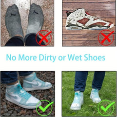 Rubber Rain Boot Overshoes Silicone Waterproof Shoe Covers Non Slip Rain Boots