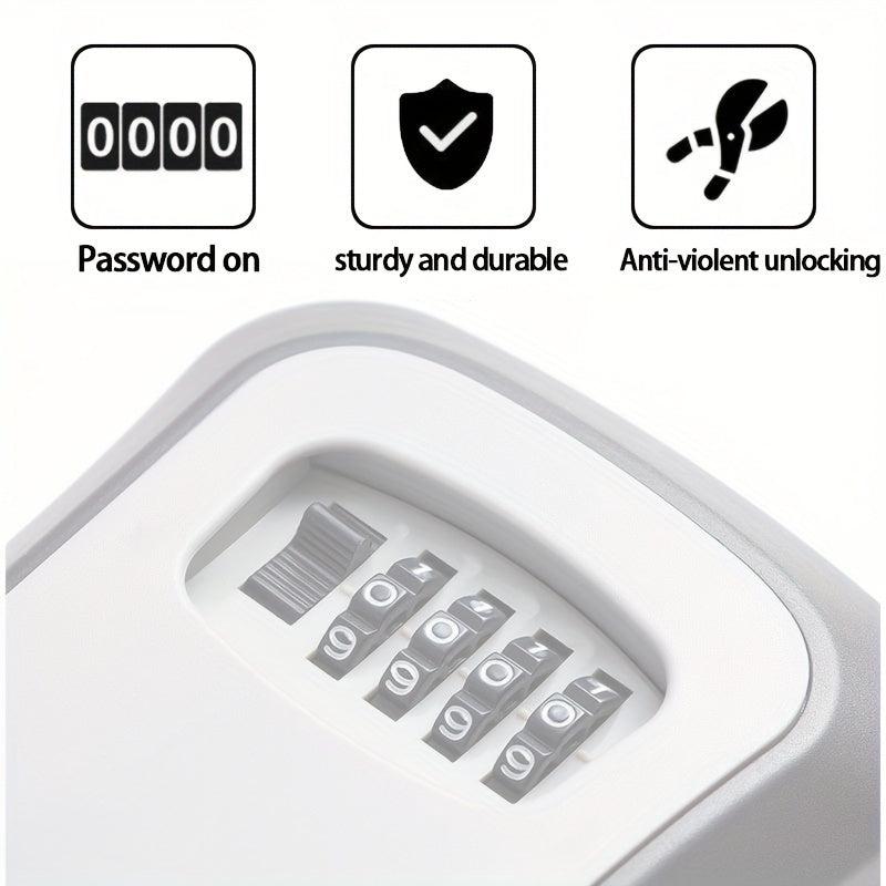 Key Safe Outdoor Plastic Digital Combination Lock Storage Decorative
