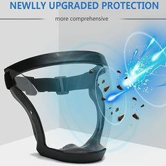 Transparent Shield Mask Windproof Dustproof Safety Glasses Protection Face Mask