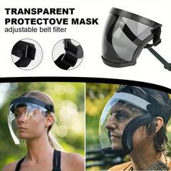 Transparent Shield Mask Windproof Dustproof Safety Glasses Protection Face Mask